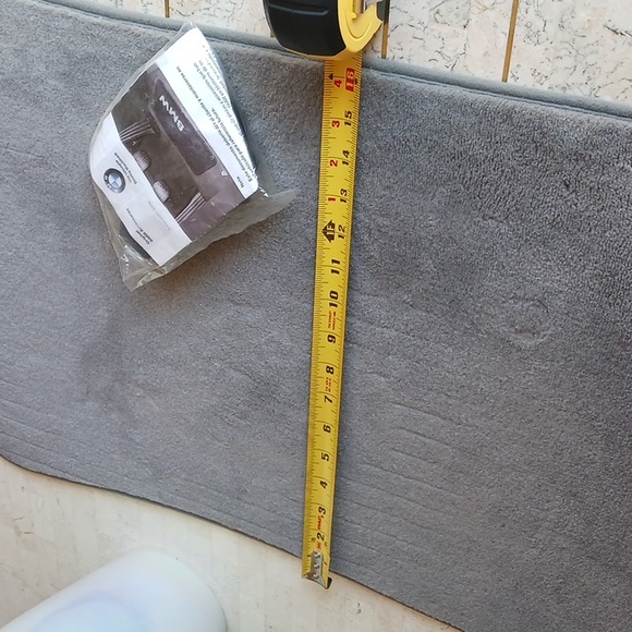 BMW factory floor mat,passenger side only,oyster gray,2004 325ci,New fastners - Picture 12 of 13